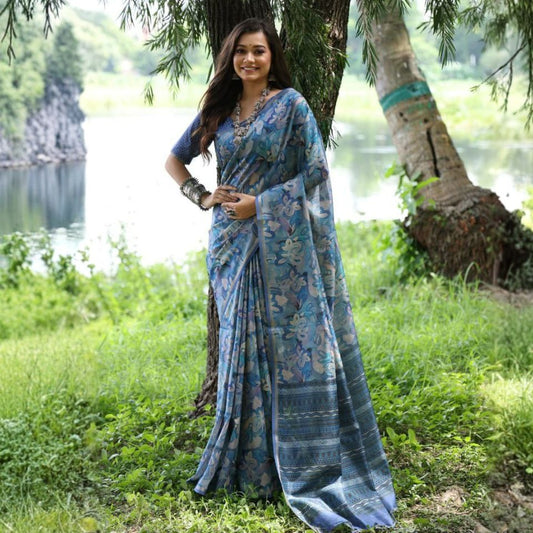 Artisan Charm – Tussar Silk Saree