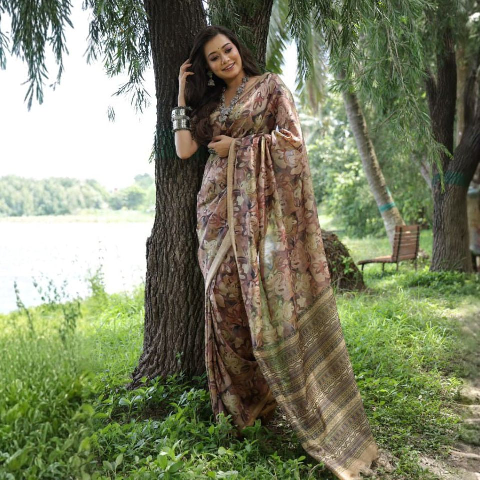 Artisan Charm – Tussar Silk Saree