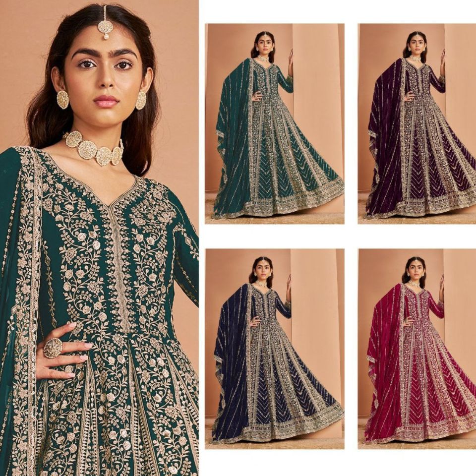 Twilight Serenade Anarkali Set