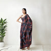 Sapphire Bloom Saree