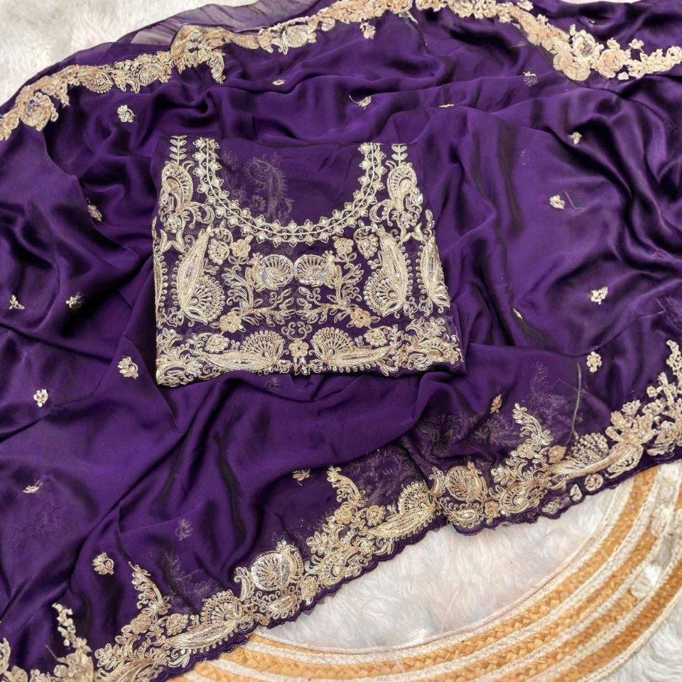 Zaria Elegance Rangoli Silk Saree