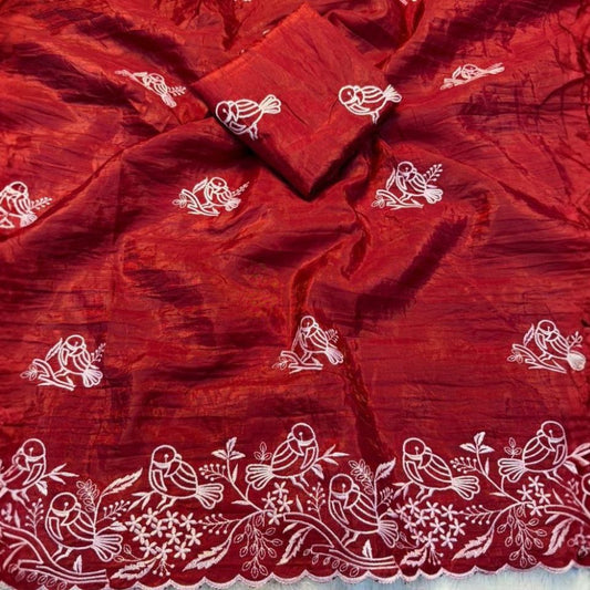 Aurelia Gold Crush Designer Saree