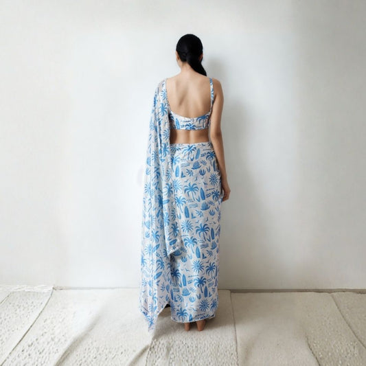 Royal Aura Blossom Saree