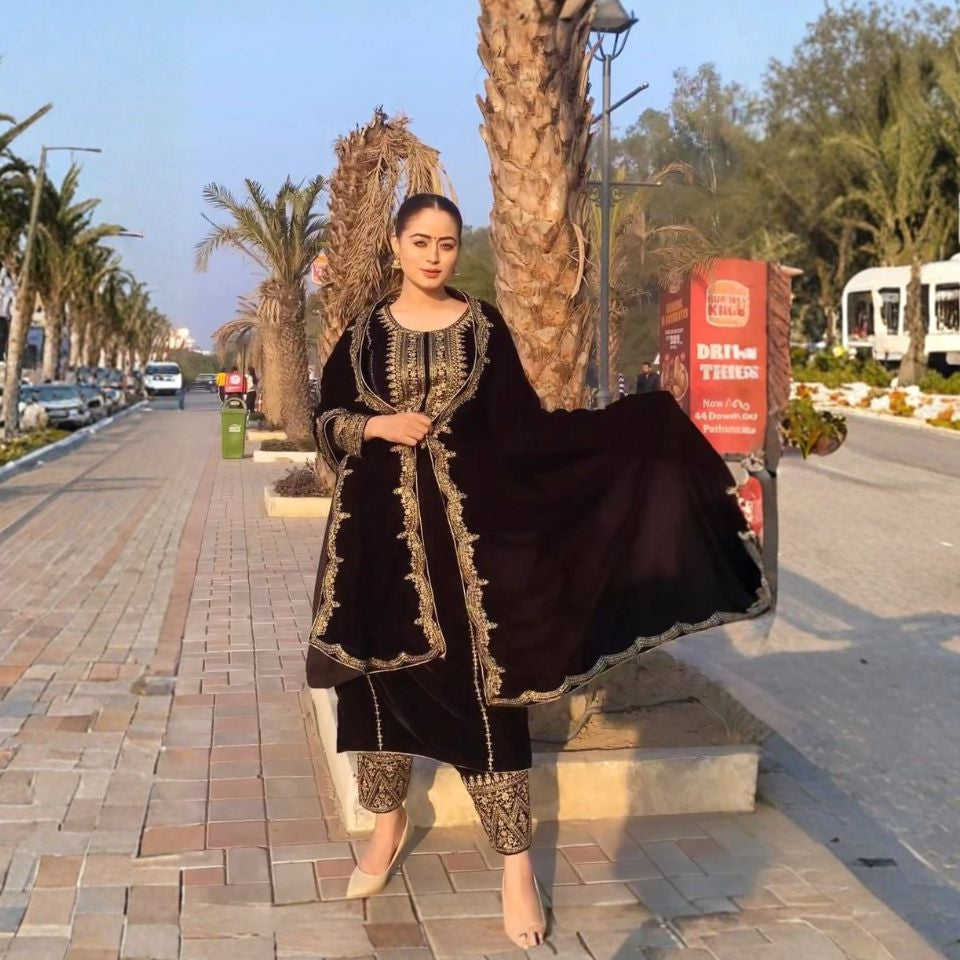 Each & Every Occasion Wear Salwar Suit – Brown