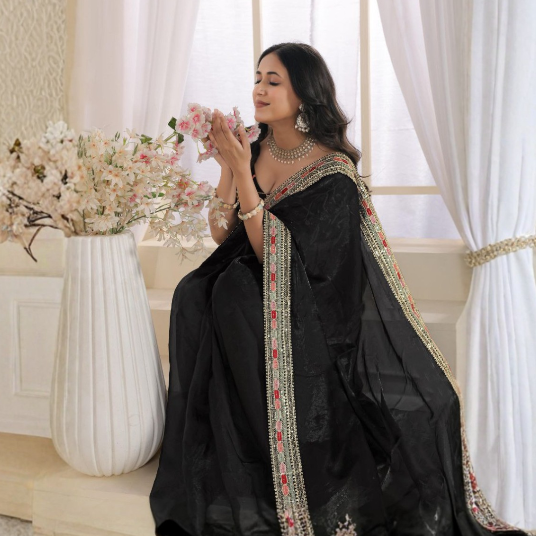 Multicolour Elegance Silk Saree