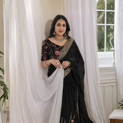 Multicolour Elegance Silk Saree
