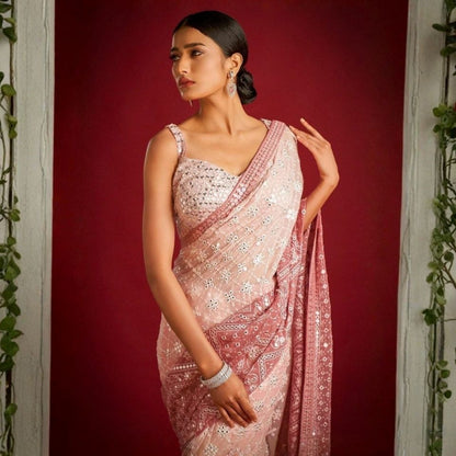 Shimmer Essence – Georgette Saree