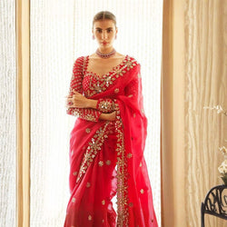 Mirror Muse – Faux Georgette Saree