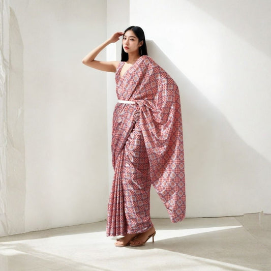 Blush Harmony Saree