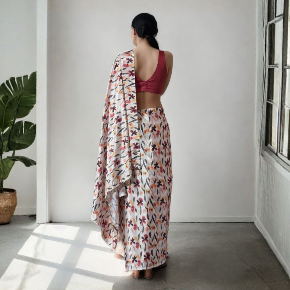 Classic Blossom Touch Saree