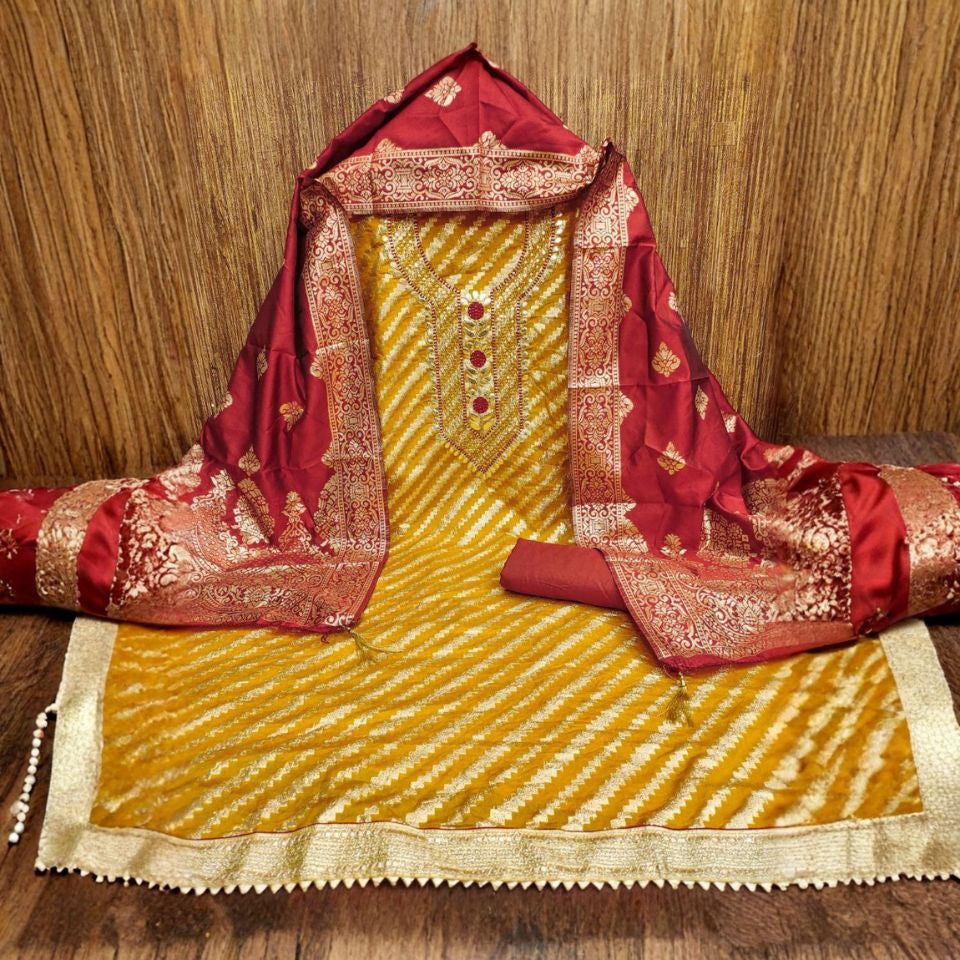 Beautiful Radiance – Banarasi Jacquard Set