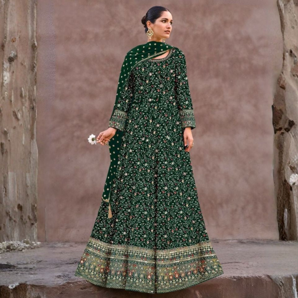 Moonlit Grace Anarkali Set
