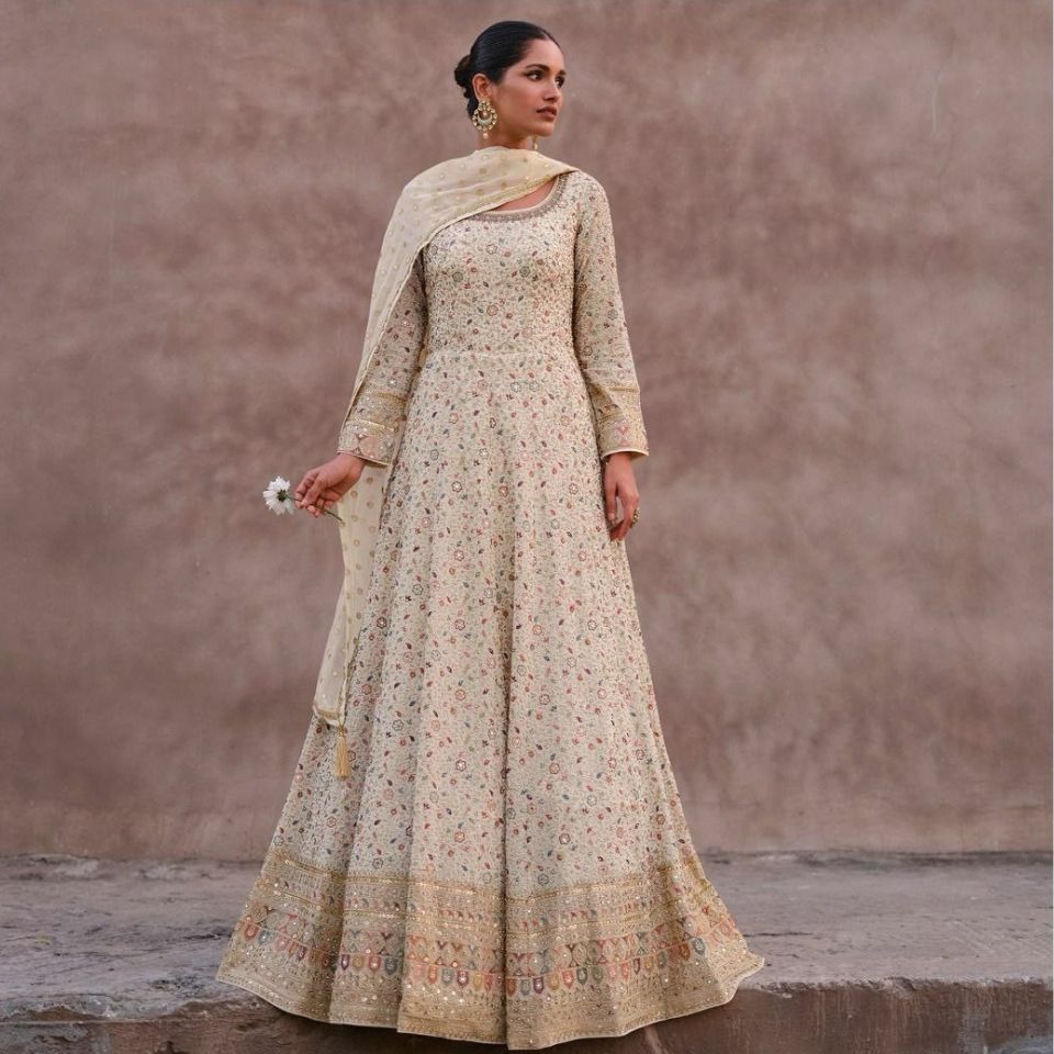Moonlit Grace Anarkali Set