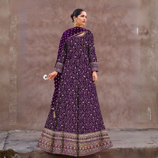 Moonlit Grace Anarkali Set