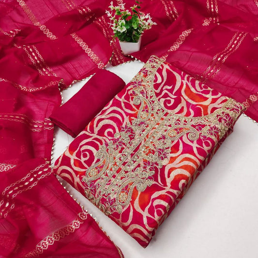 Divine Aura – Chanderi Work Set