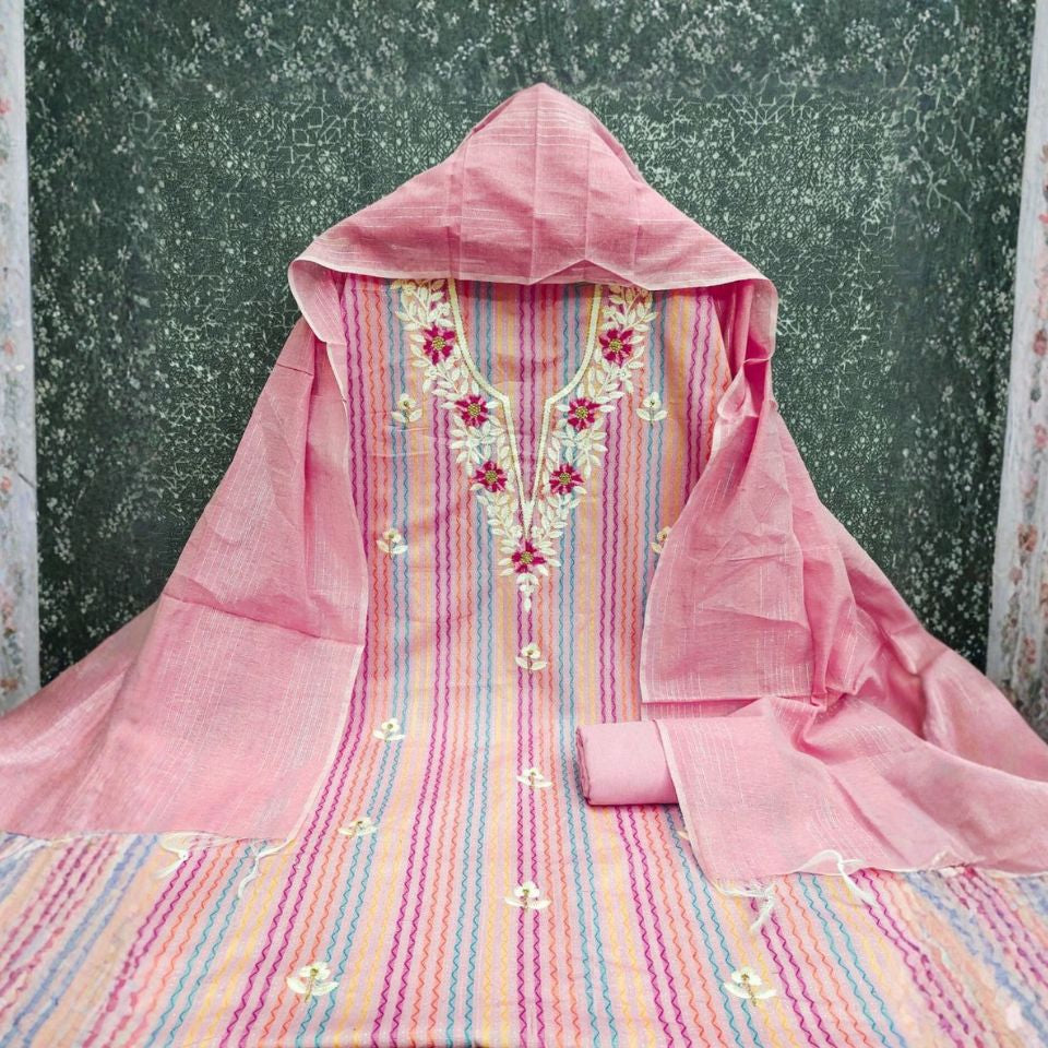 South Cotton Embroidered Set