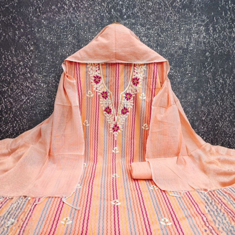 South Cotton Embroidered Set