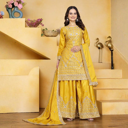 Radiant Charm – Sequined Crepe Sharara Set