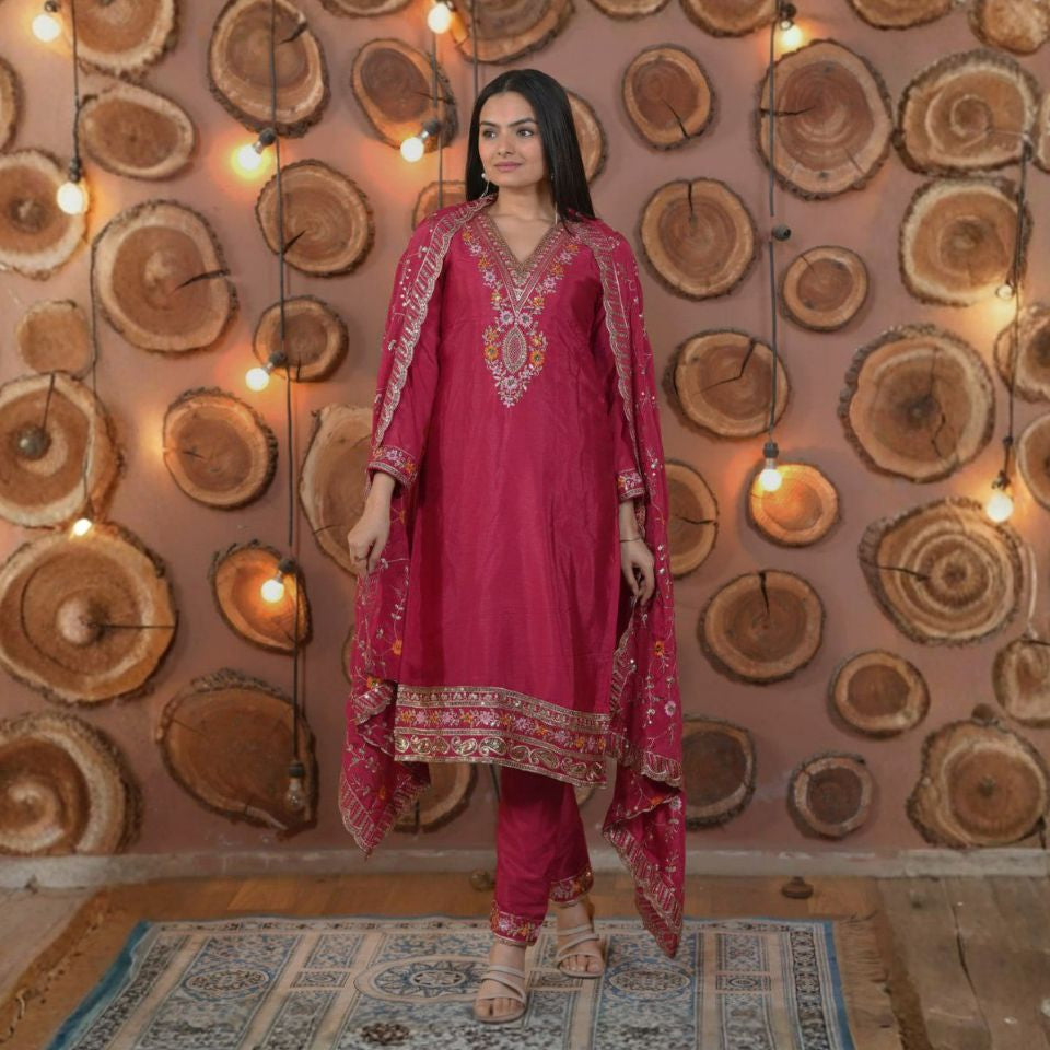 Glitter Grace – Multi Sequin Chinon Set