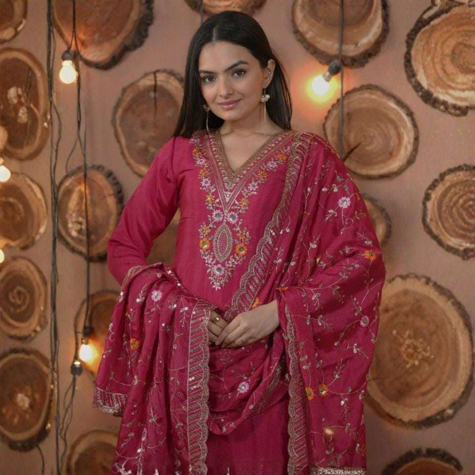 Glitter Grace – Multi Sequin Chinon Set