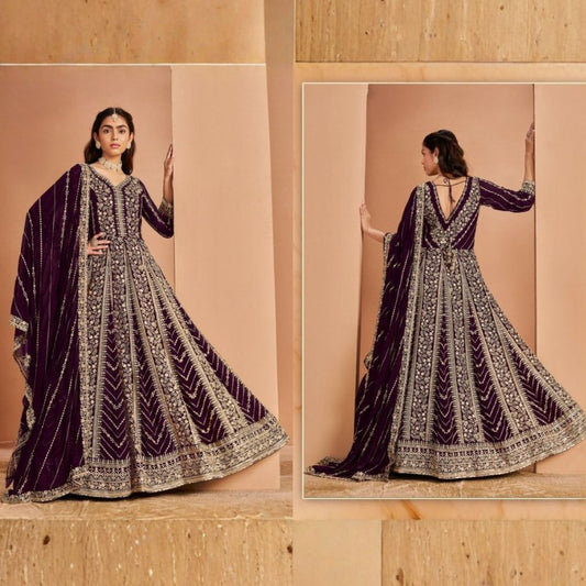 Twilight Serenade Anarkali Set