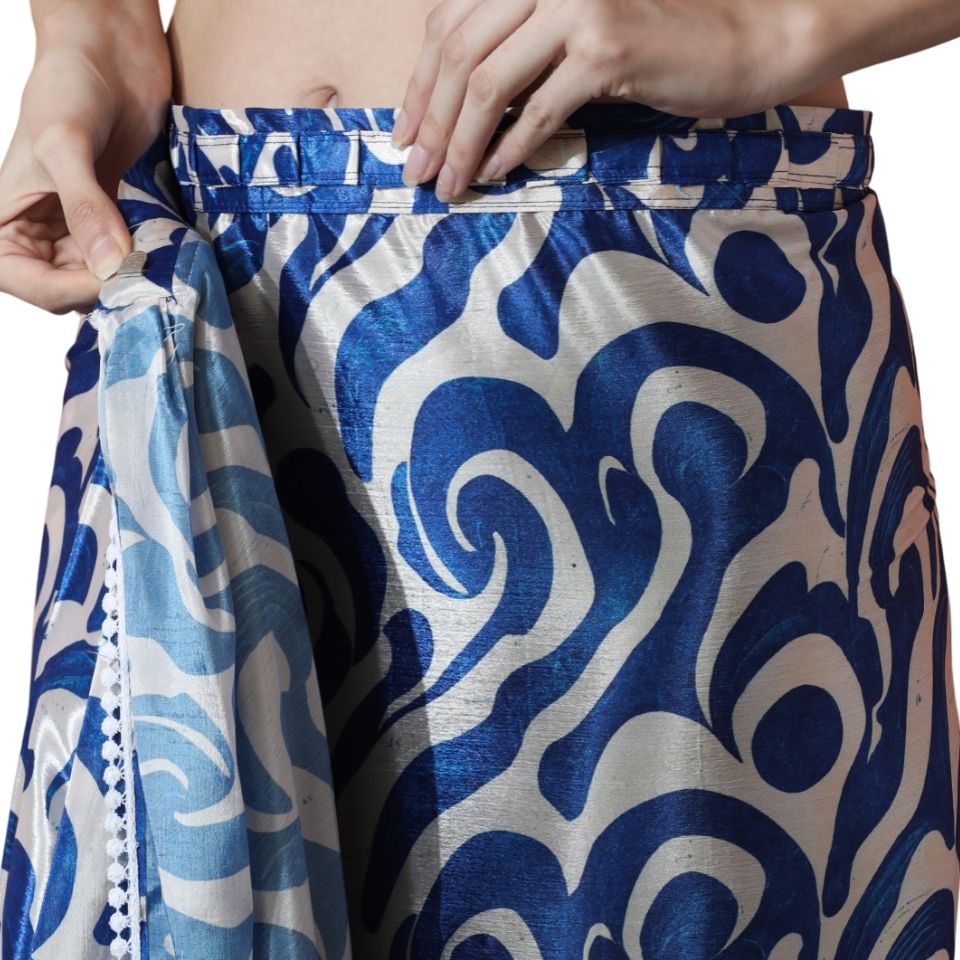 Moonlit Meadow Saree