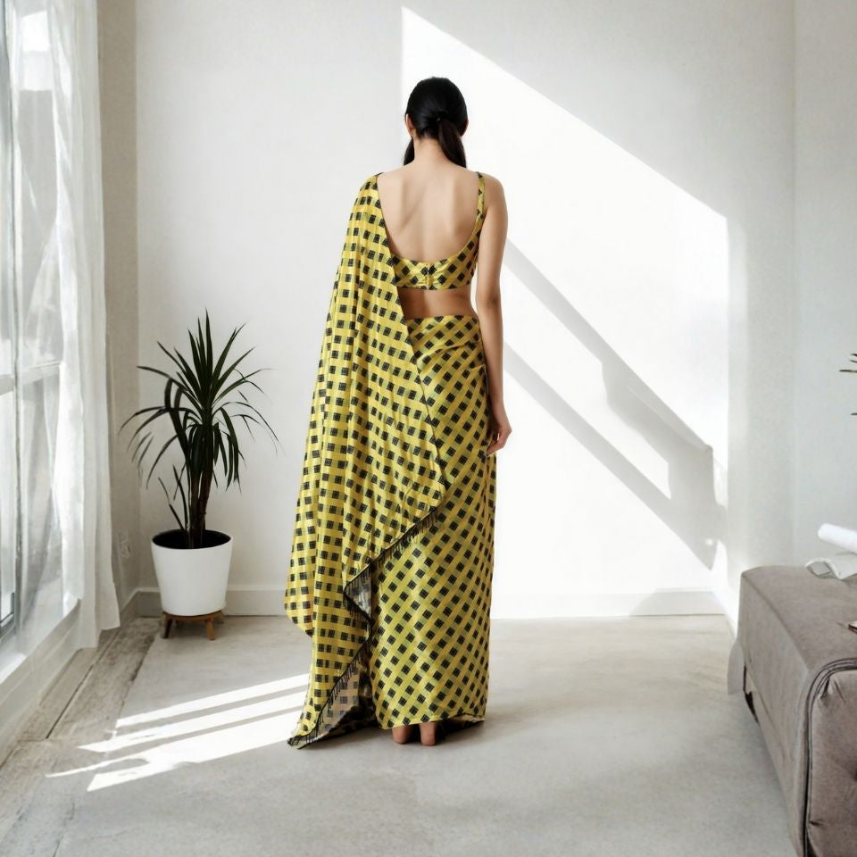 Golden Hues Chic Saree