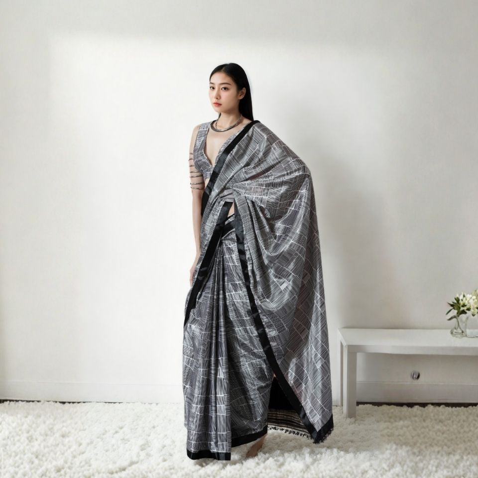 Royal Bloom Chinon Ready To Wear Saree