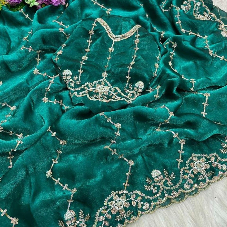 Starlit Drape Fandy Satin Saree