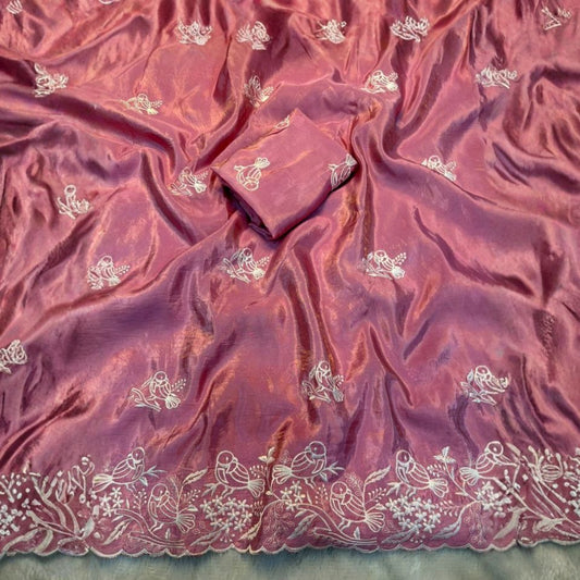 Aurelia Gold Crush Designer Saree