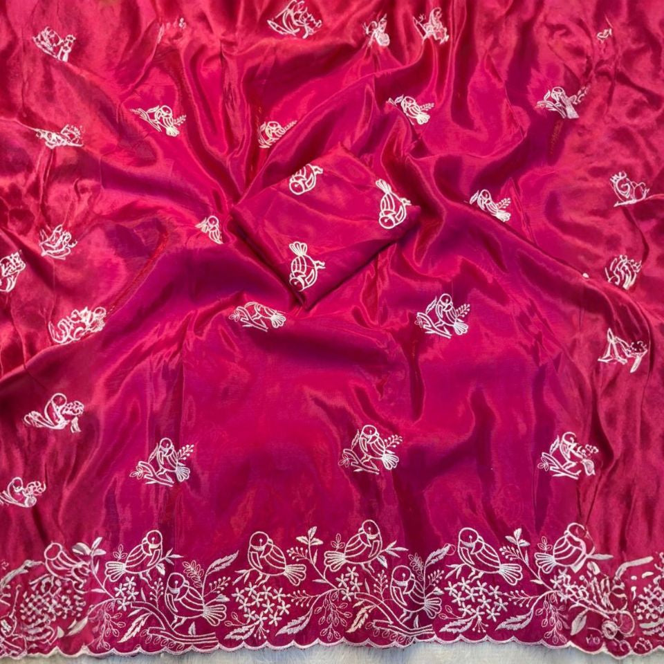 Aurelia Gold Crush Designer Saree