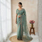 Crystal Bloom Organza Saree