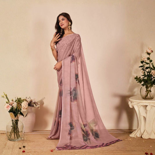 Sia Bandhani Georgette Saree