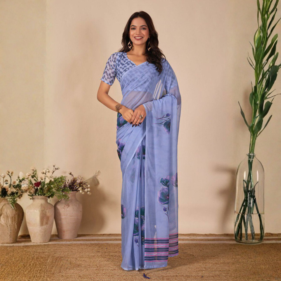 Sia Bandhani Georgette Saree