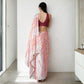 Modern Vintage Rose Saree