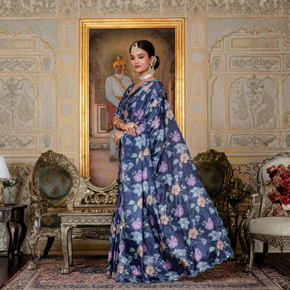 Floral Dreamscape Ready To Wear Saree