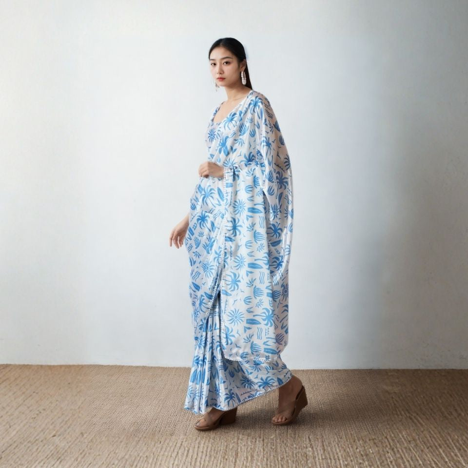 Royal Aura Blossom Saree