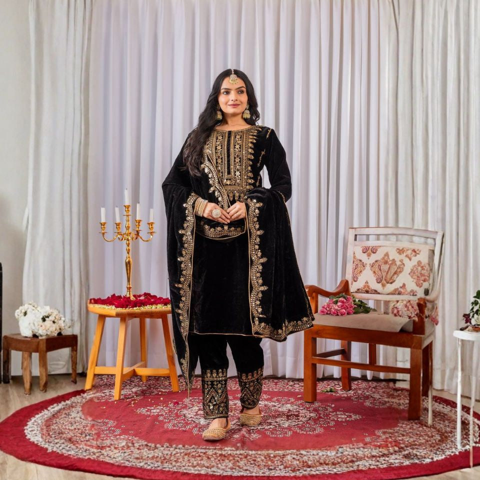 Each & Every Occasion Wear Salwar Suit – navy blue