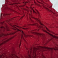 Crimson Glimmer Georgette Saree Set