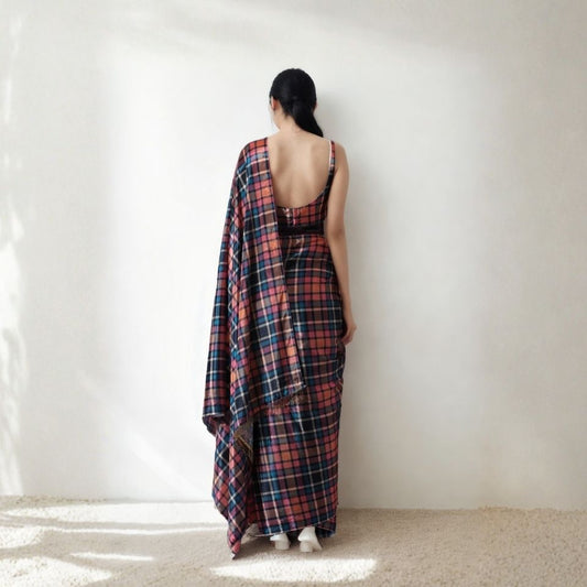 Sapphire Bloom Saree