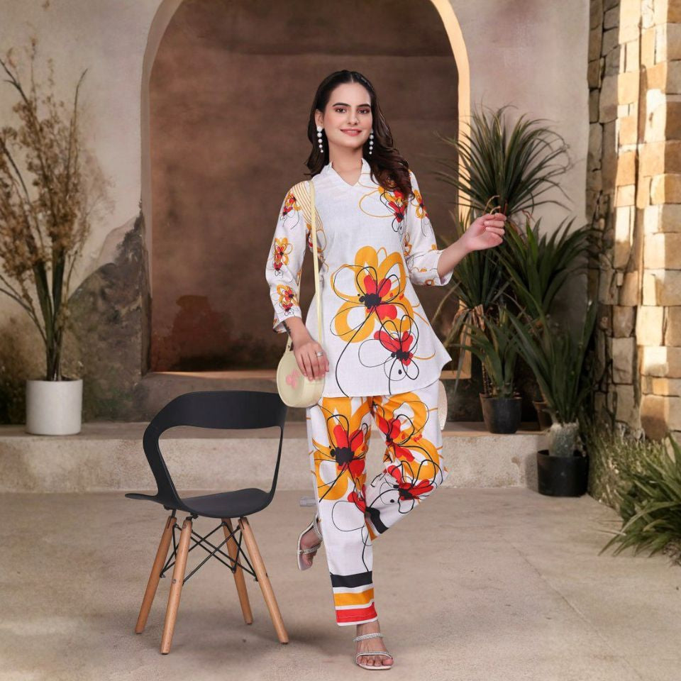 Floral Muse – Printed Magic Slub Top