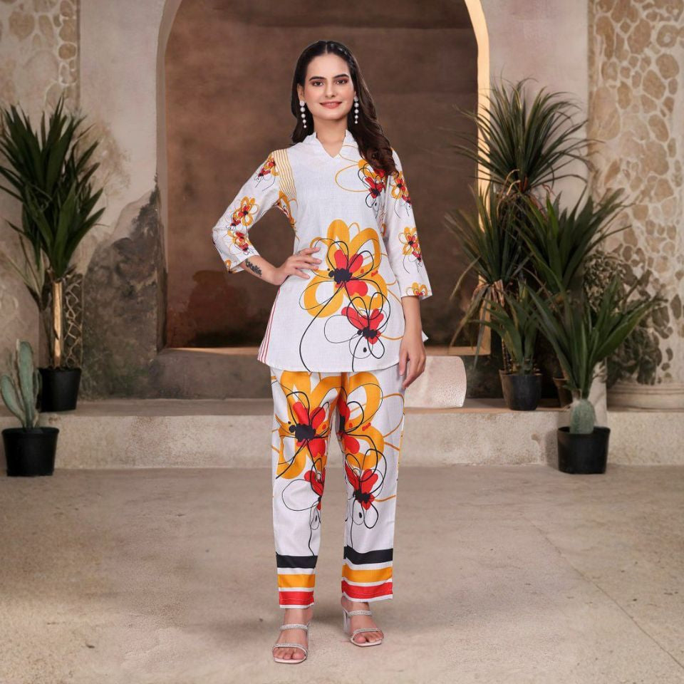 Floral Muse – Printed Magic Slub Top